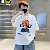 Essential Summer Cotton Tee – Oversized Fit for Kids Everyday